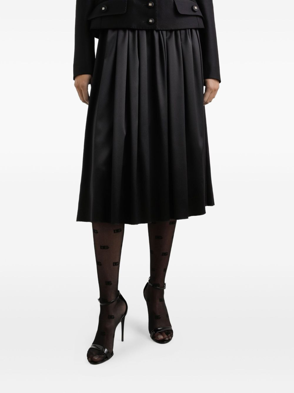 pleated midi skirt - 4