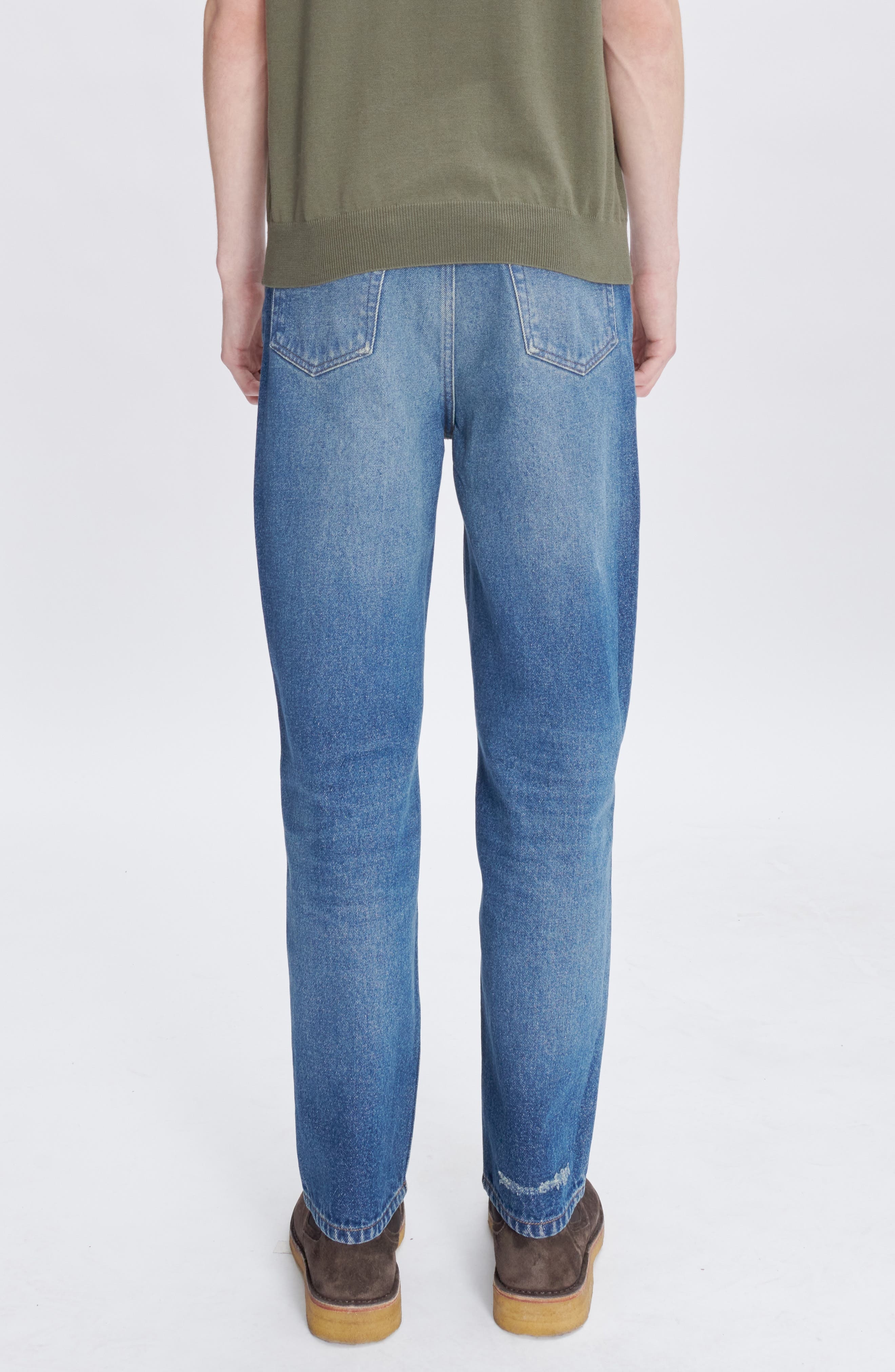 A.P.C. Martin Straight Leg Jeans in Washed Indigo at Nordstrom - 6