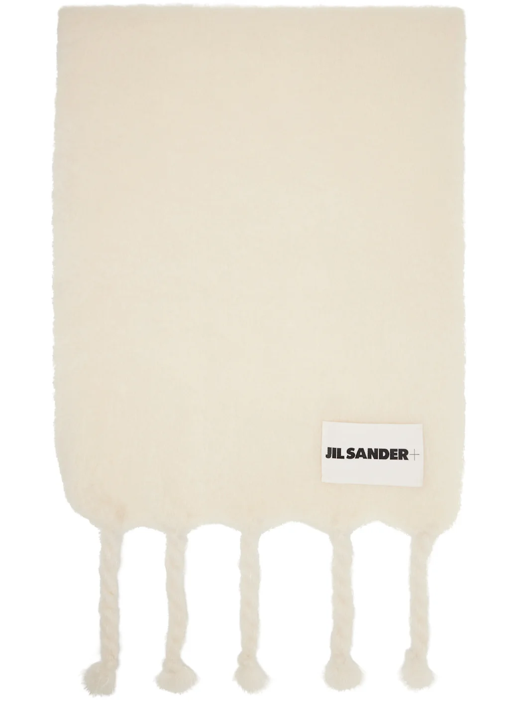 Off-White Wide Wool Blend Scarf - 1