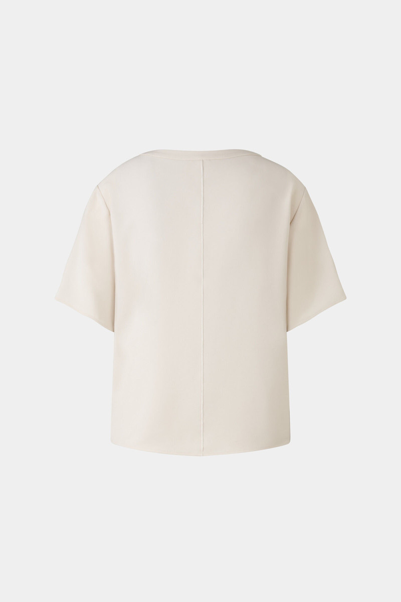 BOGNER Scarlet crepe shirt in Cream outlook