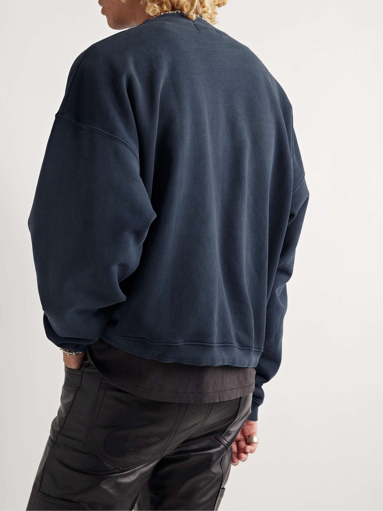 Logo-Print Cotton-Jersey Sweatshirt - 4