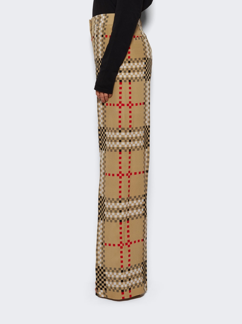 Vintage Check Trousers Archive Beige - 4