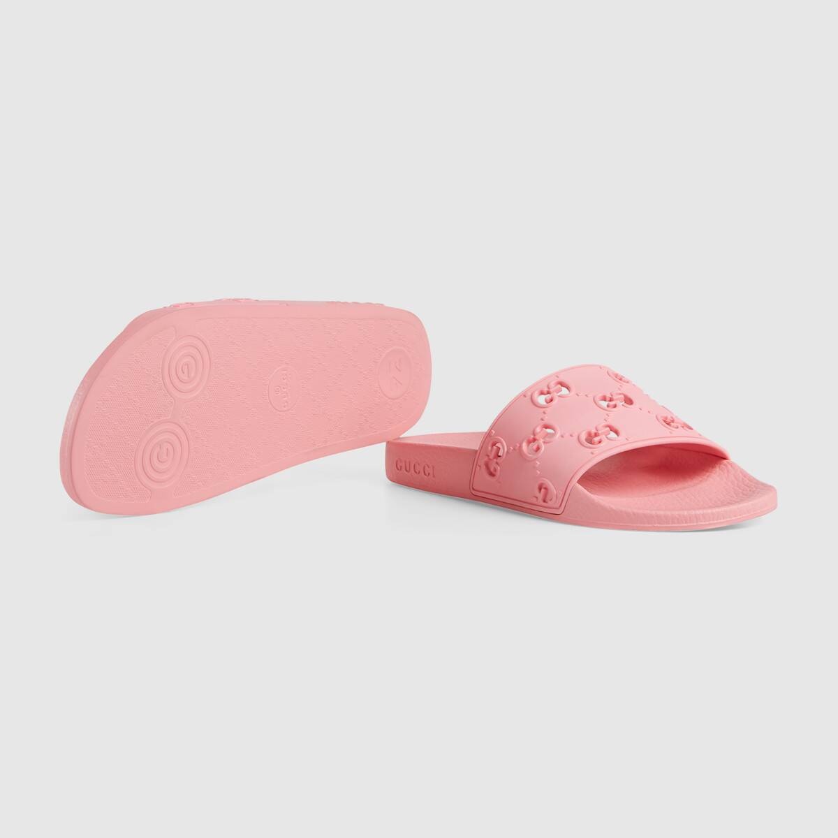 Women's rubber GG slide sandal - 6