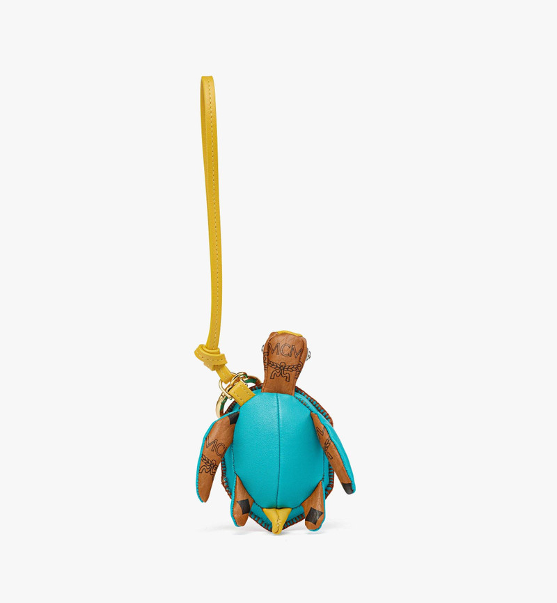 MCM Aren Turtle Charm in Visetos outlook