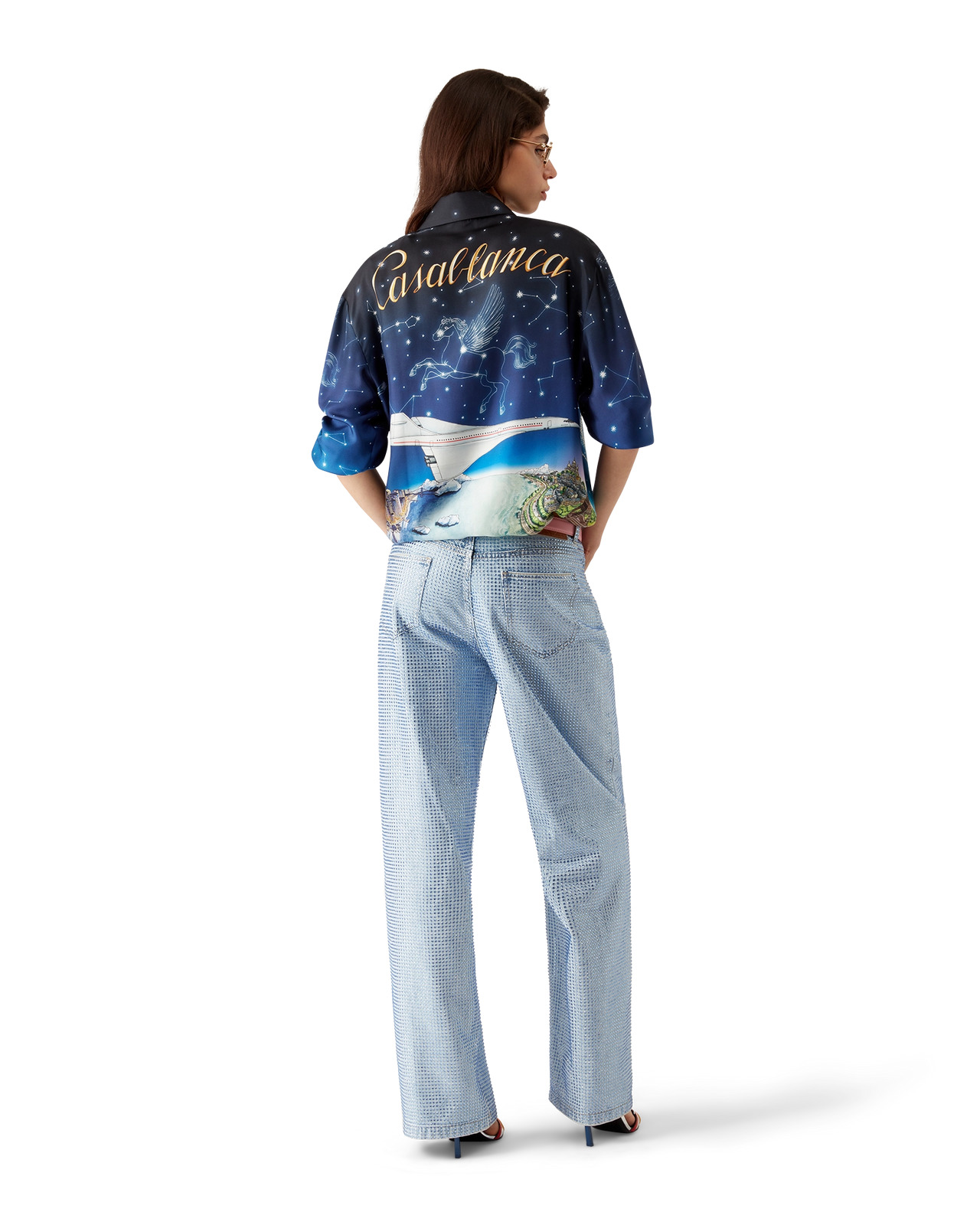Vol De Nuit Silk Long Sleeve Shirt - 5