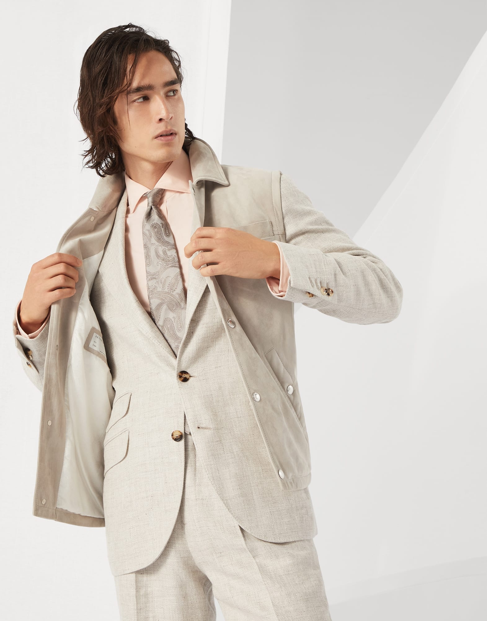 Suede vest with Thermore® padding - 4