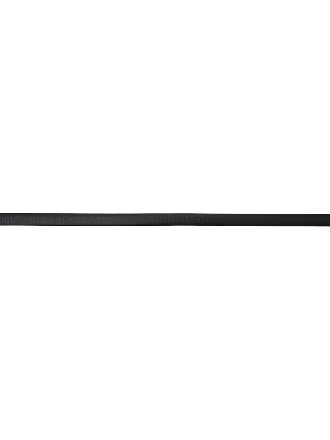 Black Leather Monogram Belt - 2