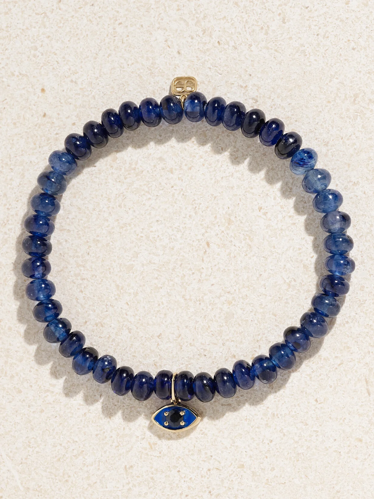 Evil Eye 14-karat Gold, Sapphire And Enamel Bracelet - 1