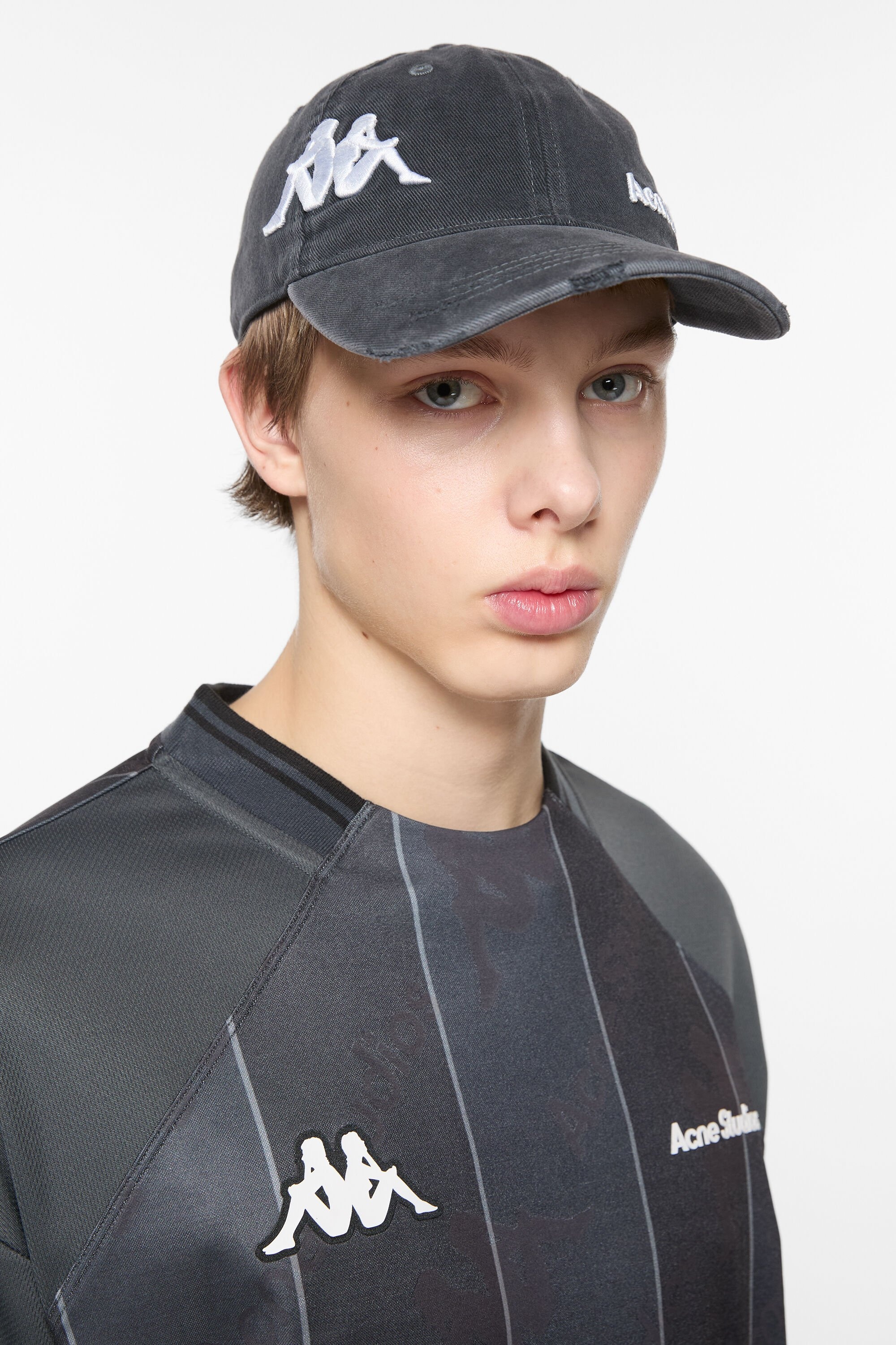 Twill logo cap - Acne Studios x Kappa - Black - 3