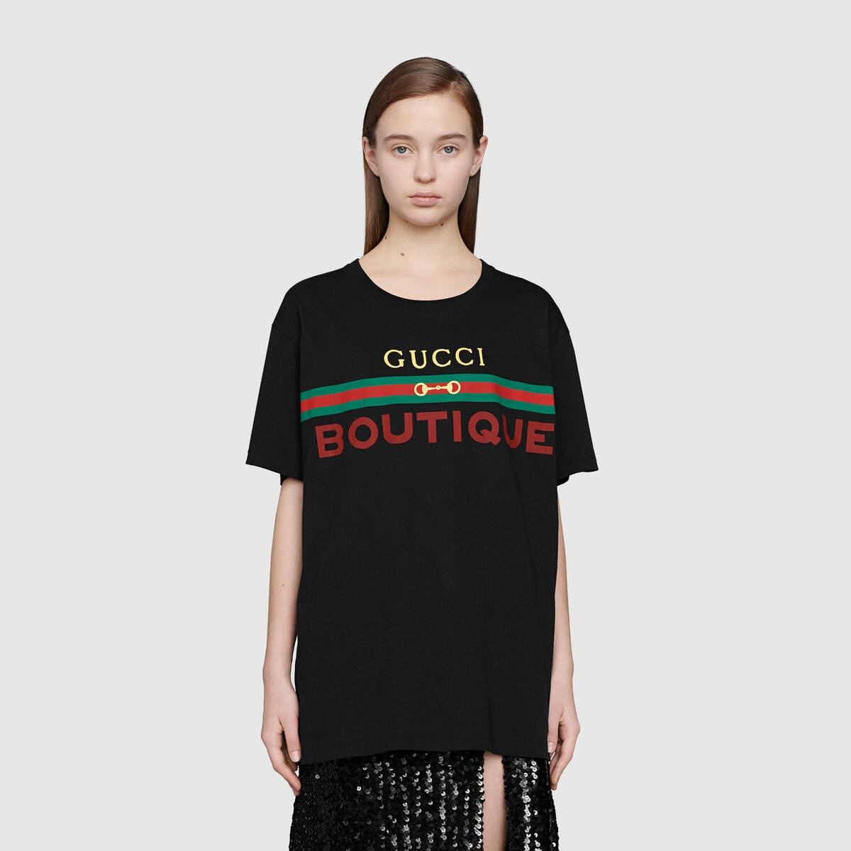 Men's Gucci Boutique print oversize T-shirt - 6