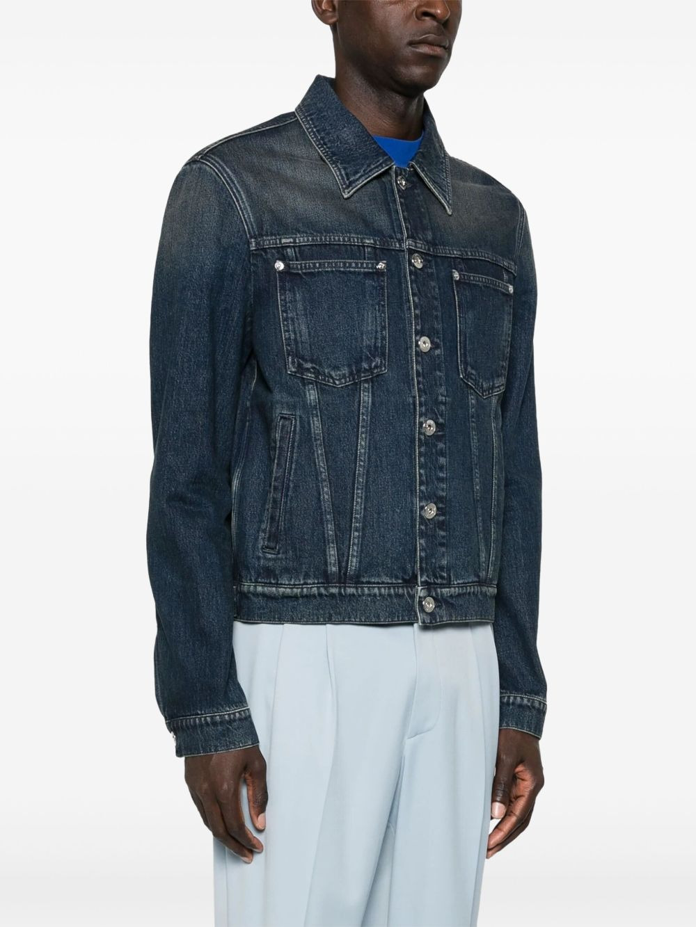 logo-patch jacket - 3