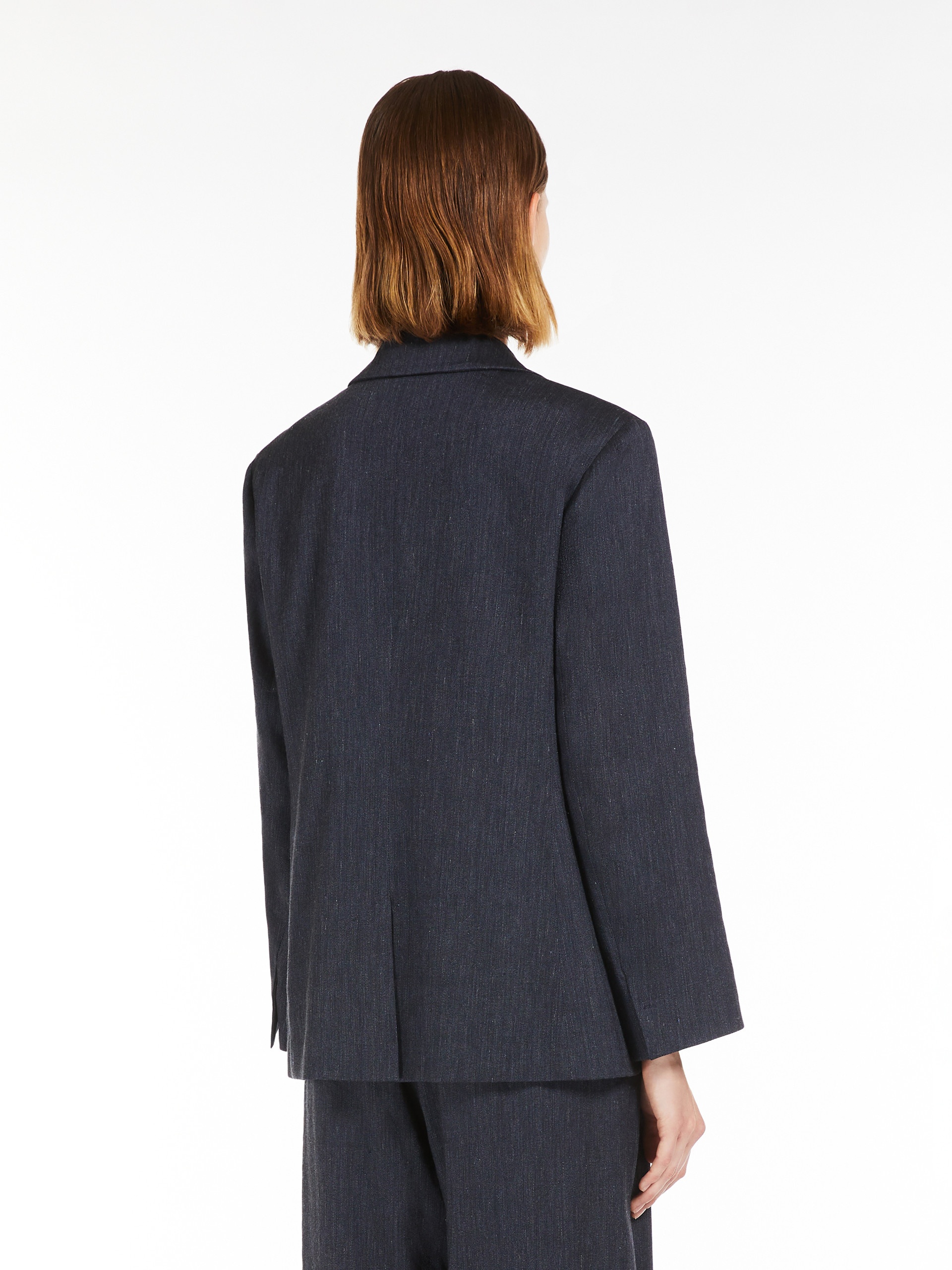 ジャケット S MAX MARA DERNA JACKET S Max Mara DERNA Denim-effect, single-breasted jacket