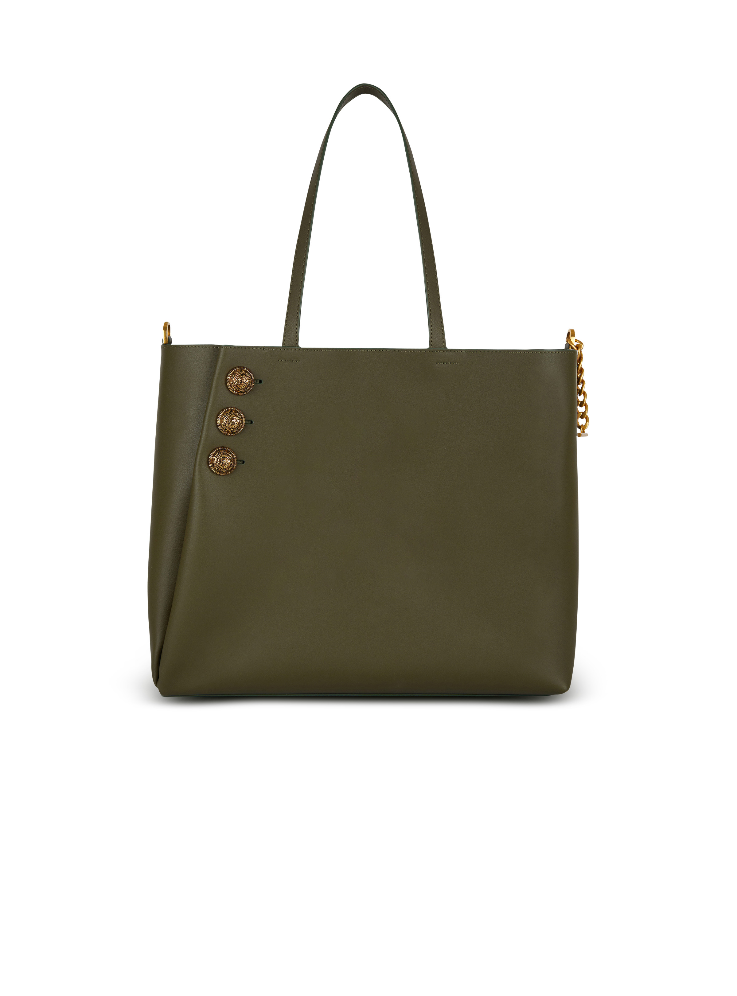 Emblème leather tote bag - 8