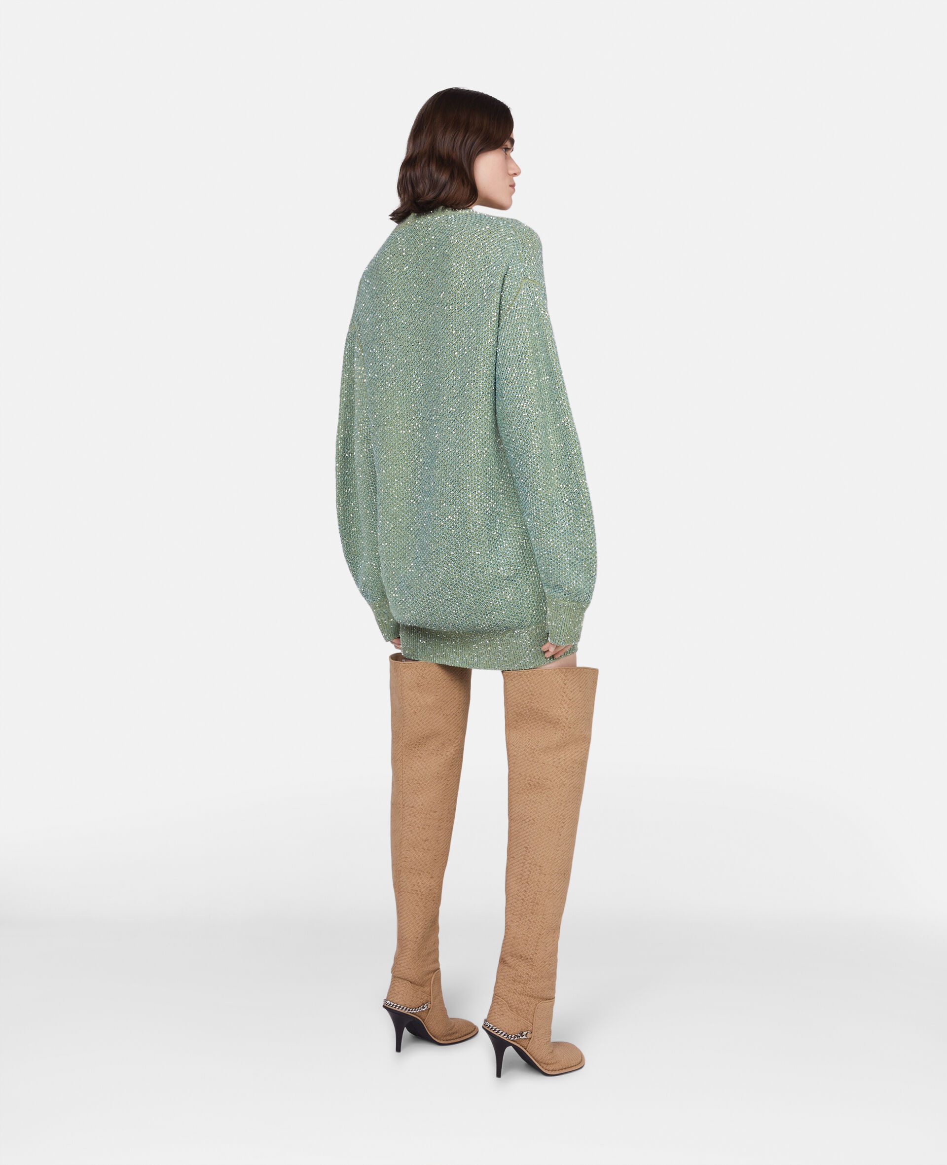 Sequin Cape Jumper Dress - 3