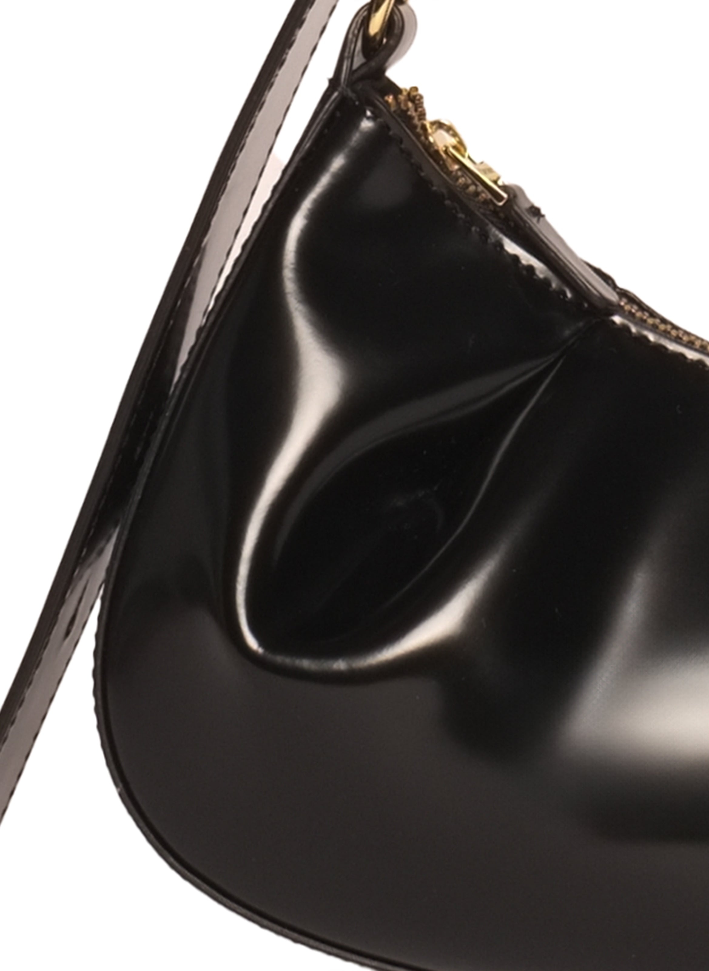 Dimple Moon Small Patent Leather Black - 3