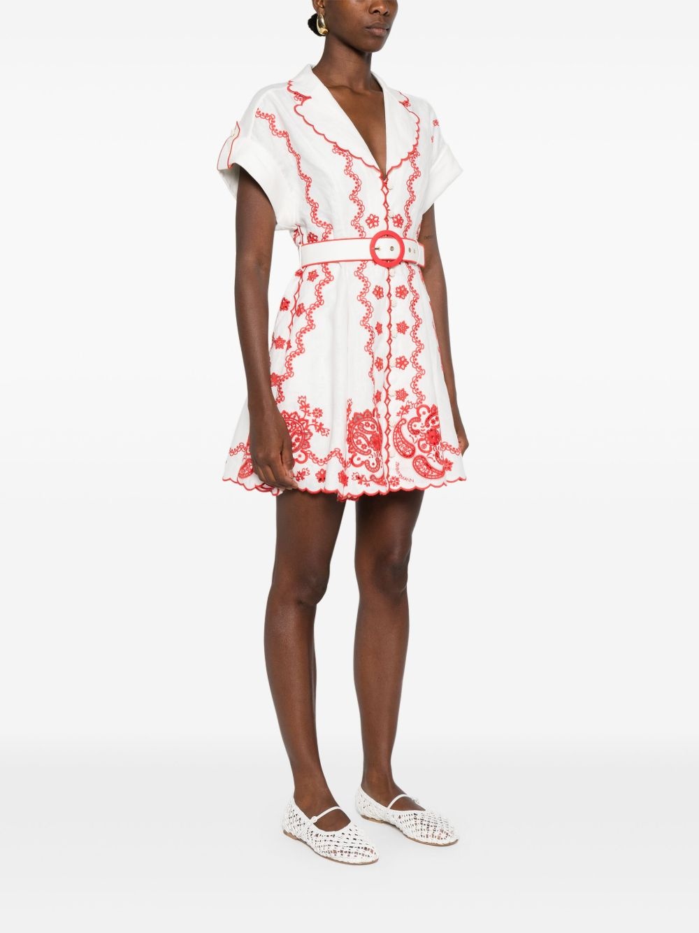Lucky Embroidered mini dress - 3