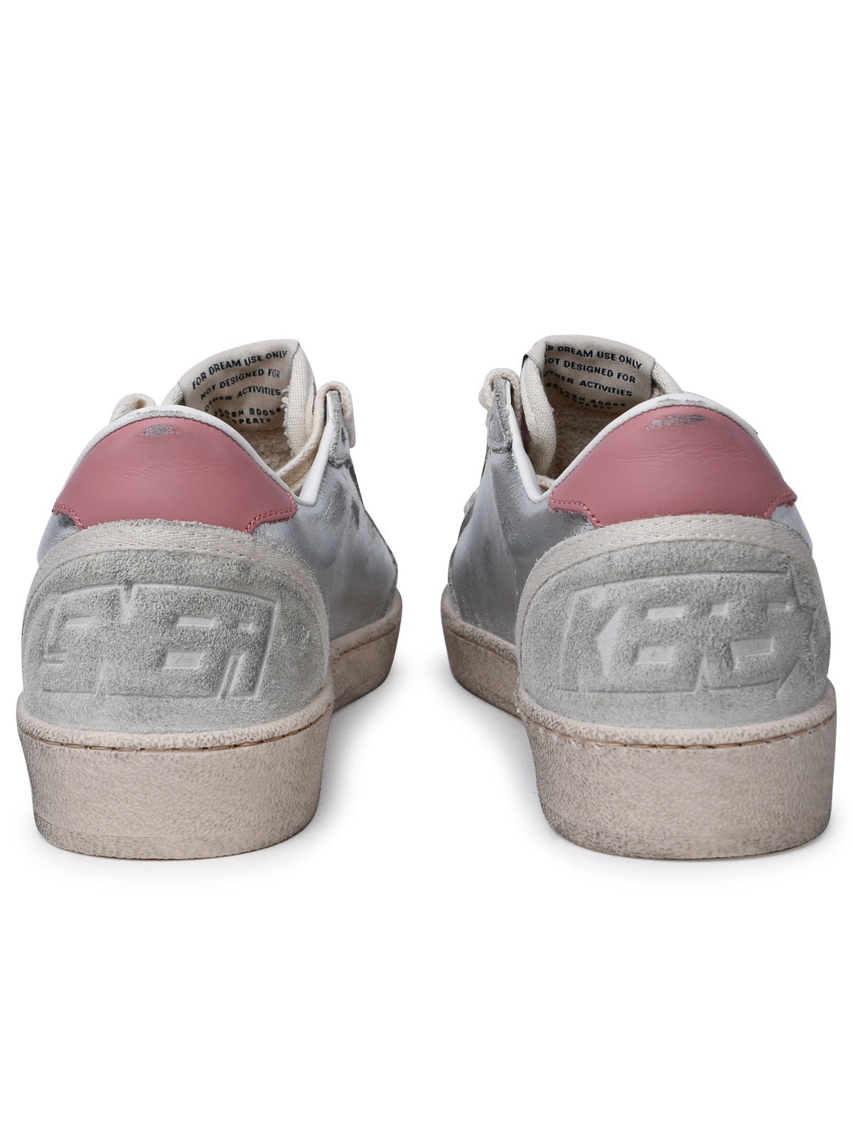 Golden Goose Woman 'Ball Star' Silver Leather Sneakers - 4