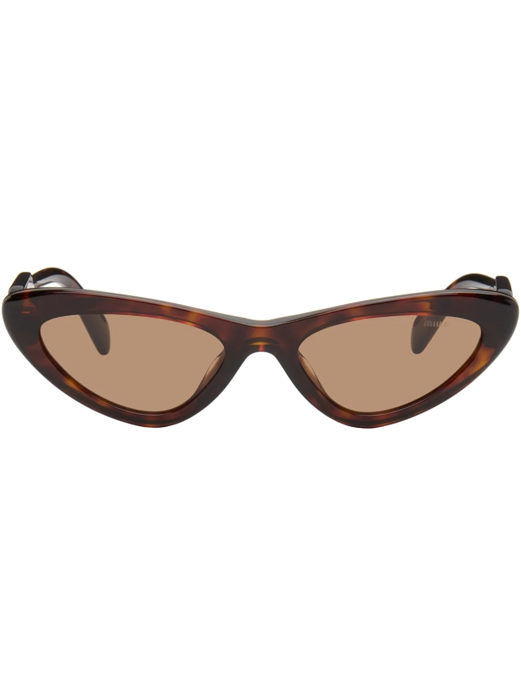 Brown 'Miu Miu Eyewear Collection' Sunglasses - 1