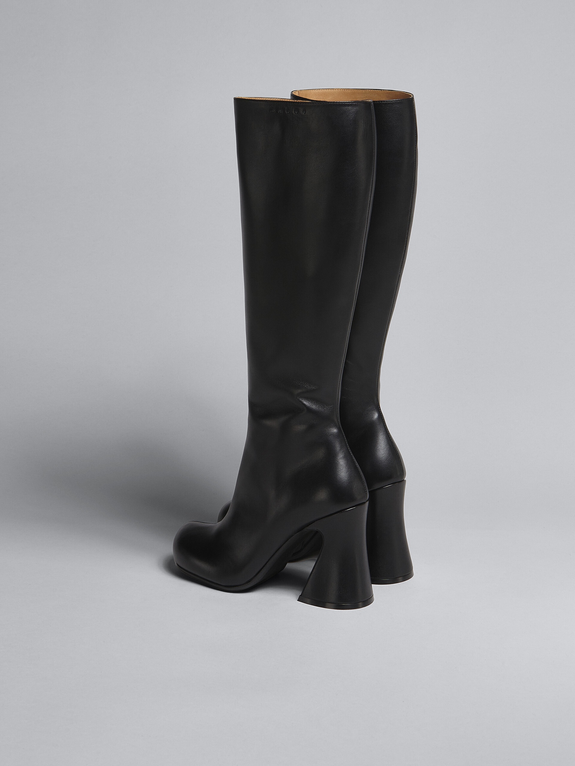 BLACK LEATHER BOOT - 3