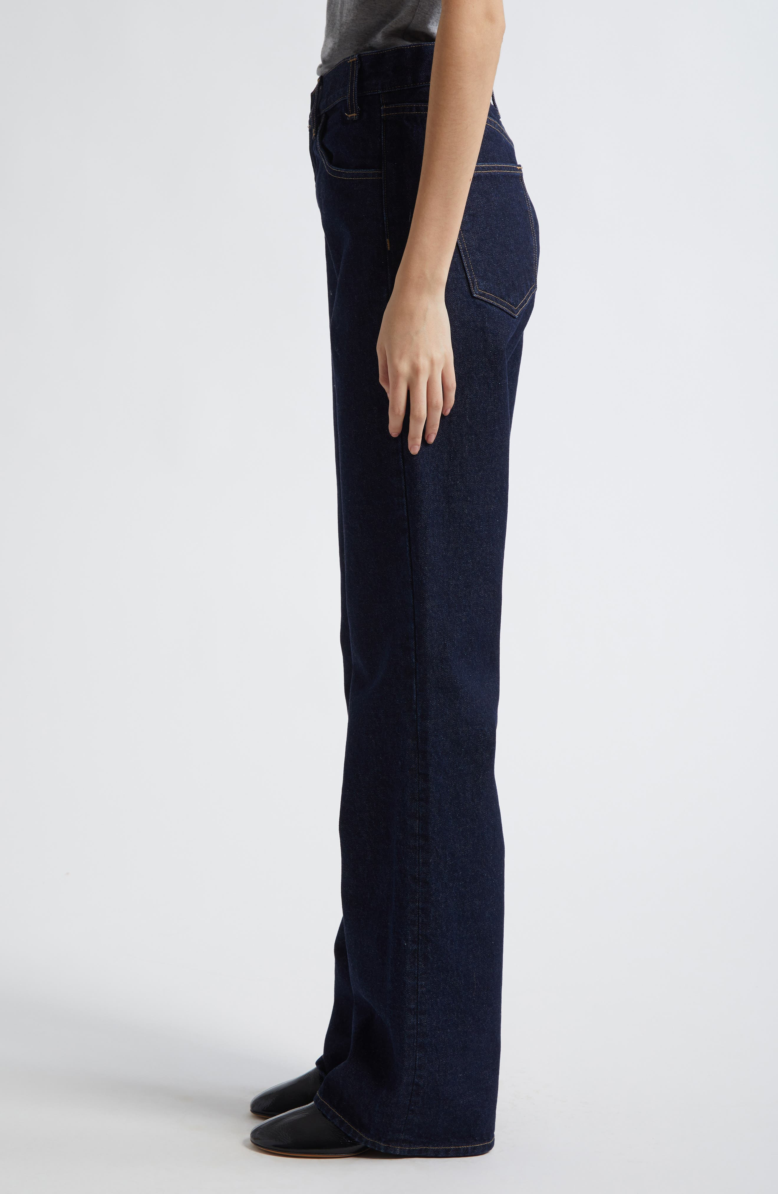 Nili Lotan Joan High Waist Jeans in Indigo Rinse at Nordstrom - 4