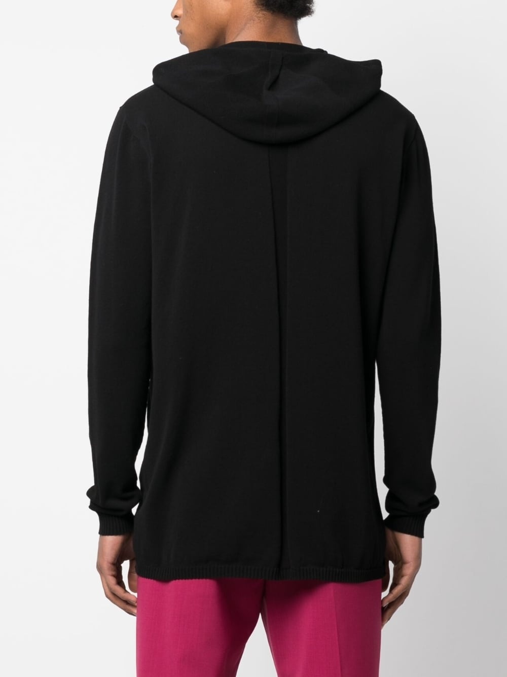 organic-cotton fine-knit hoodie - 4