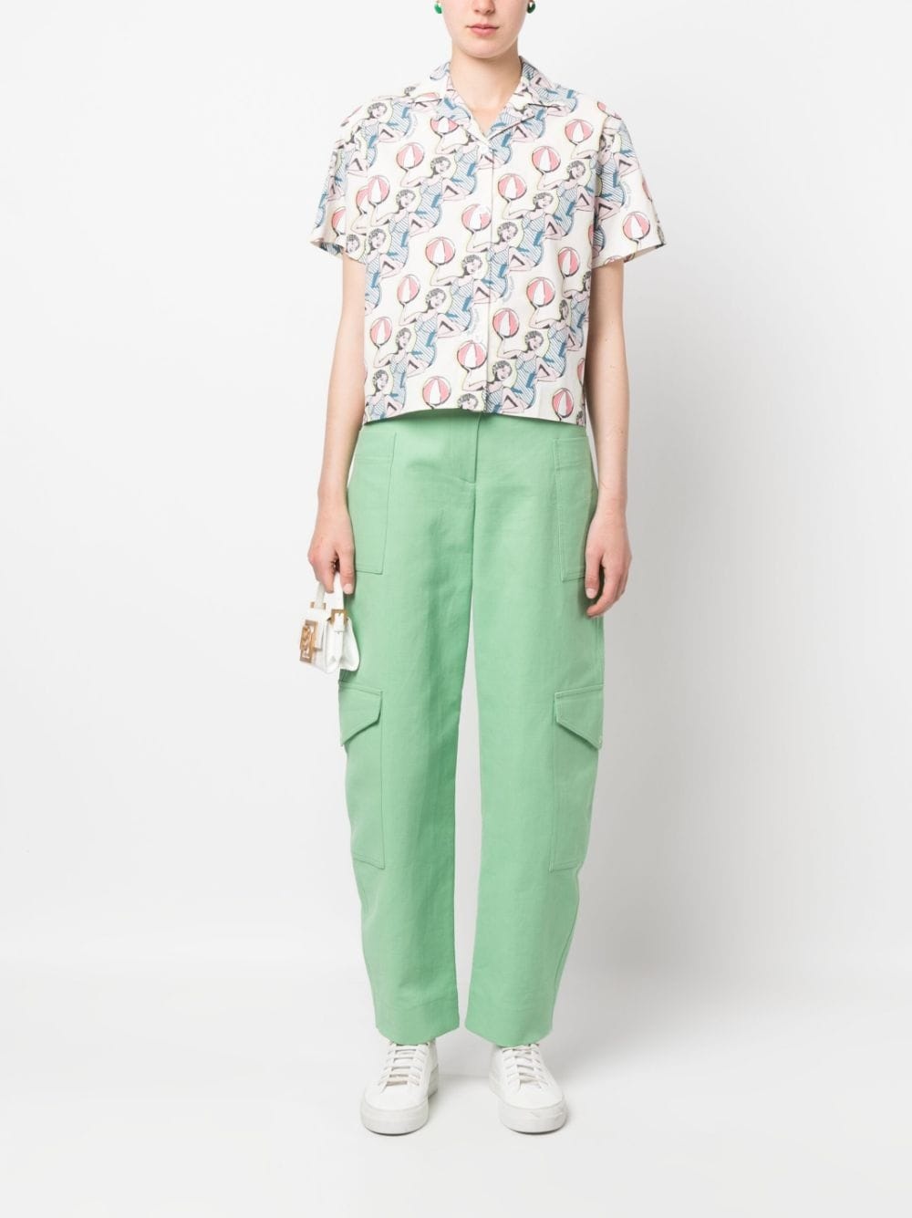 graphic-print cotton shirt - 2