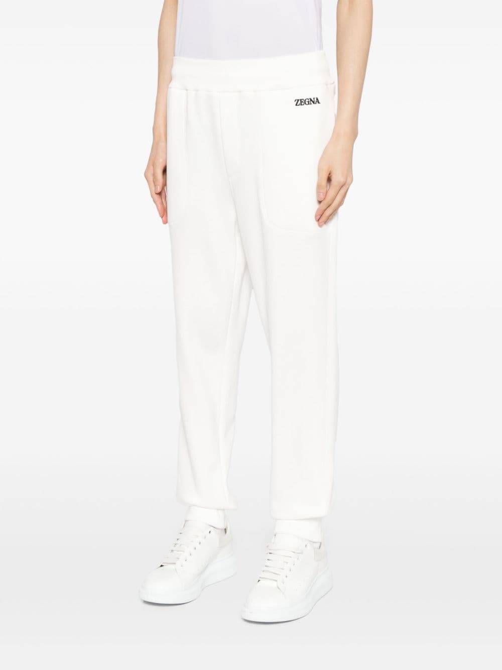 logo-embroidered track pants - 3