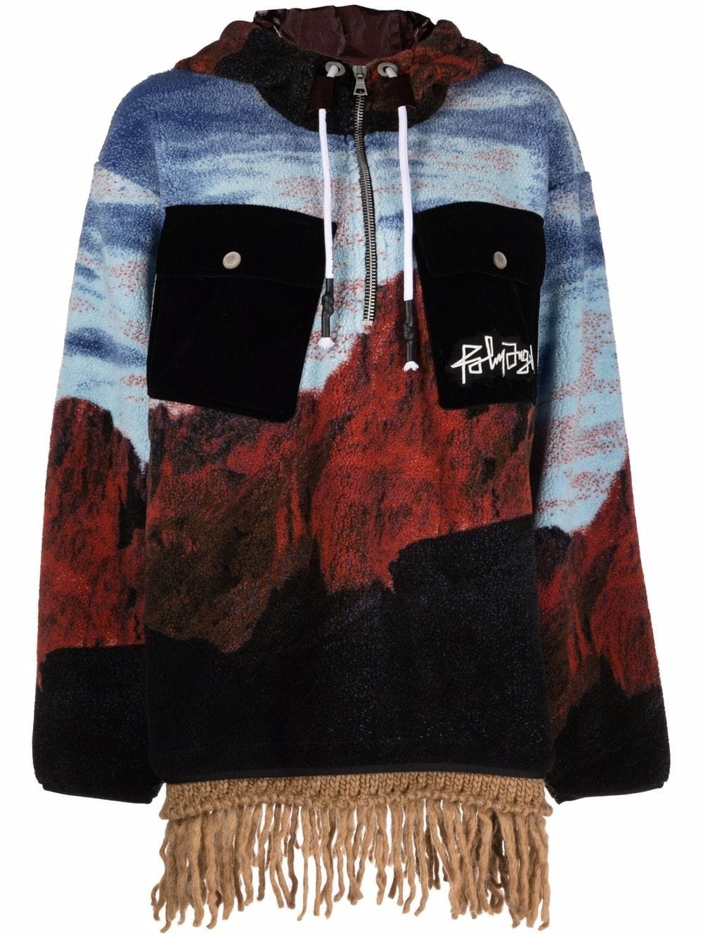 Canyon fringed-edge hoodie - 2