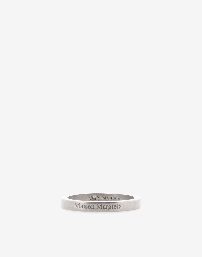 Logo engraved silver ring - 1