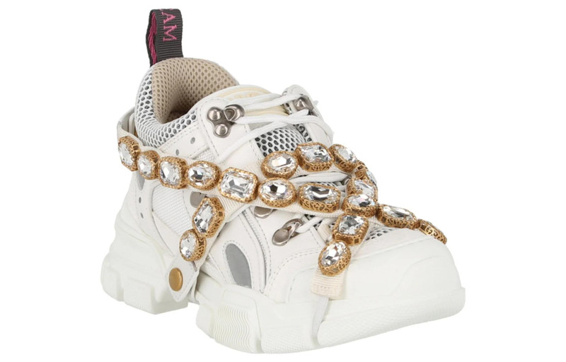 GUCCI (WMNS) Gucci Flashtrek Crystals 'White' 541445-GGZ50-9081 outlook