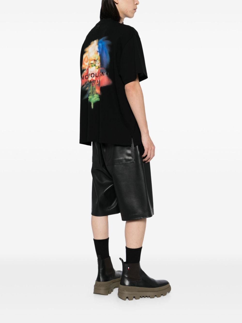 logo-patch cotton T-shirt - 2