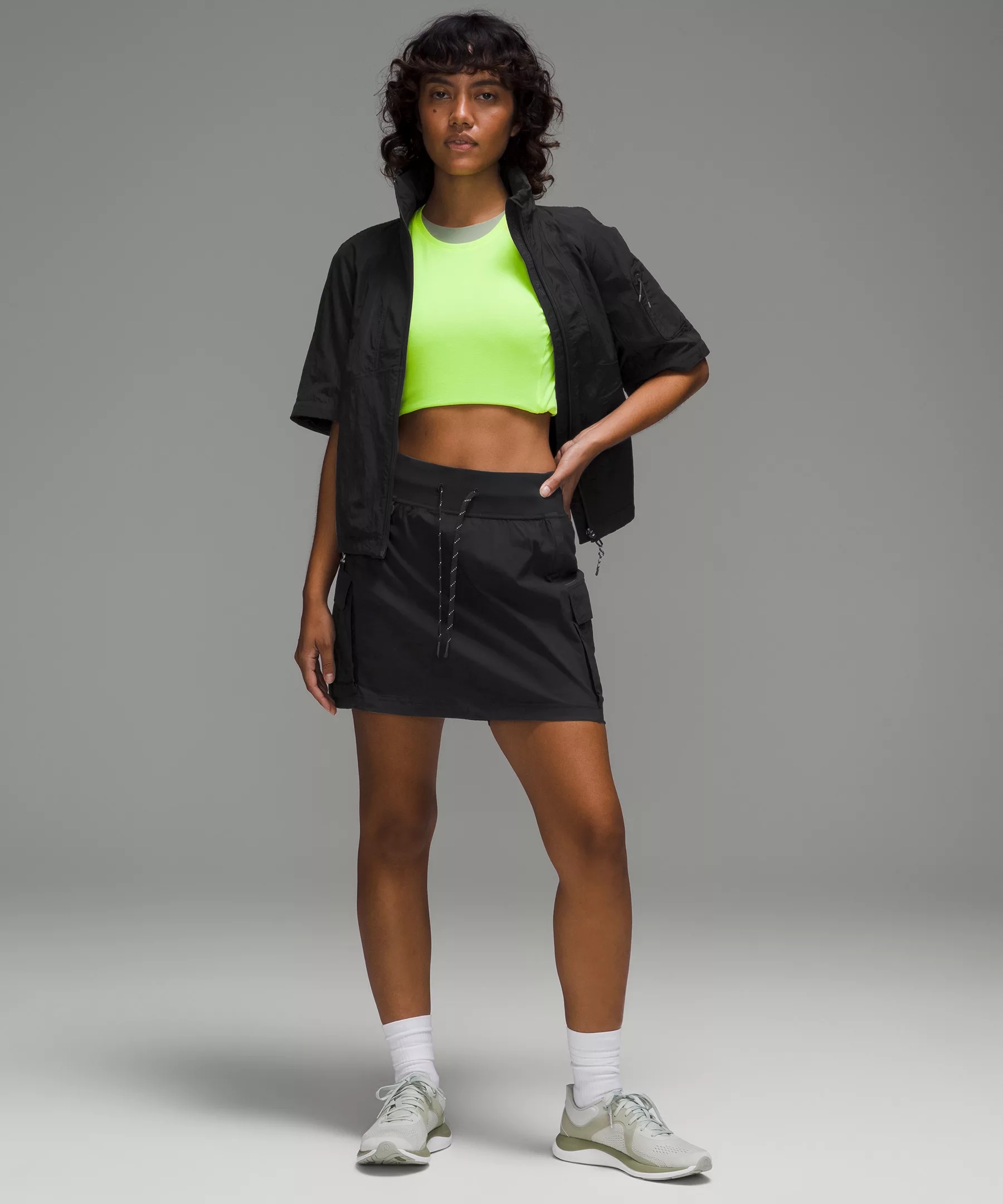 Multi-Pocket Cargo High-Rise Hiking Skirt - 2