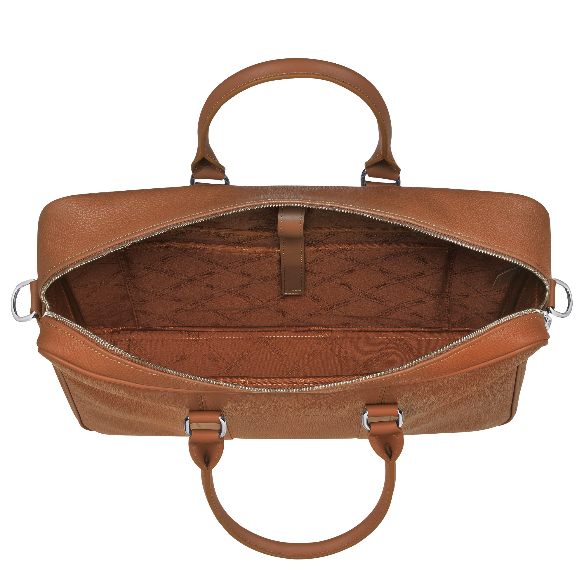 Le Foulonné M Briefcase Caramel - Leather - 5