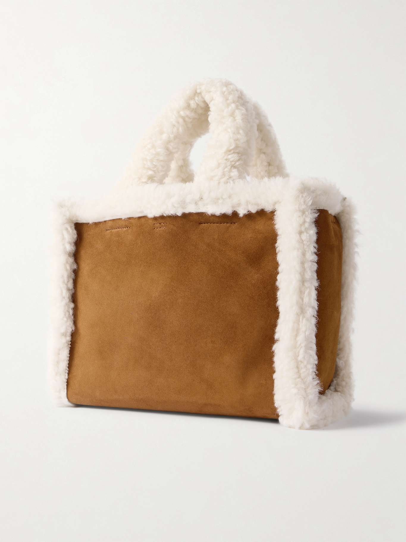 Basket small shearling tote - 3