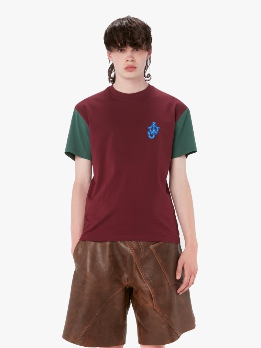 ANCHOR PATCH CONTRAST SLEEVE T-SHIRT - 2
