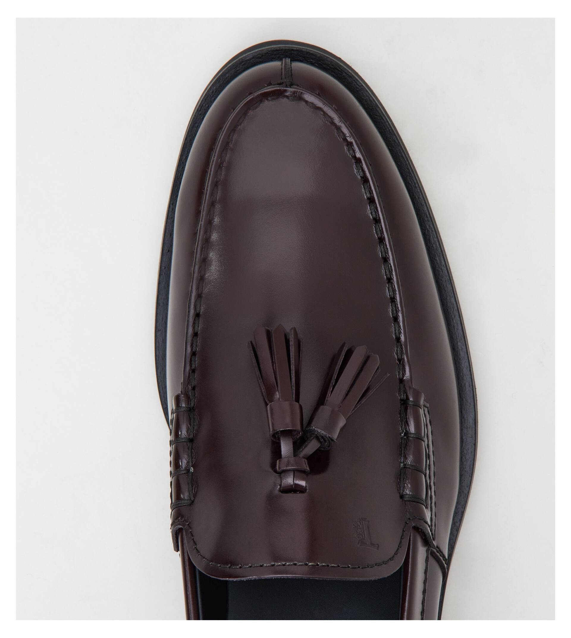 LOAFERS IN LEATHER - BURGUNDY - 3