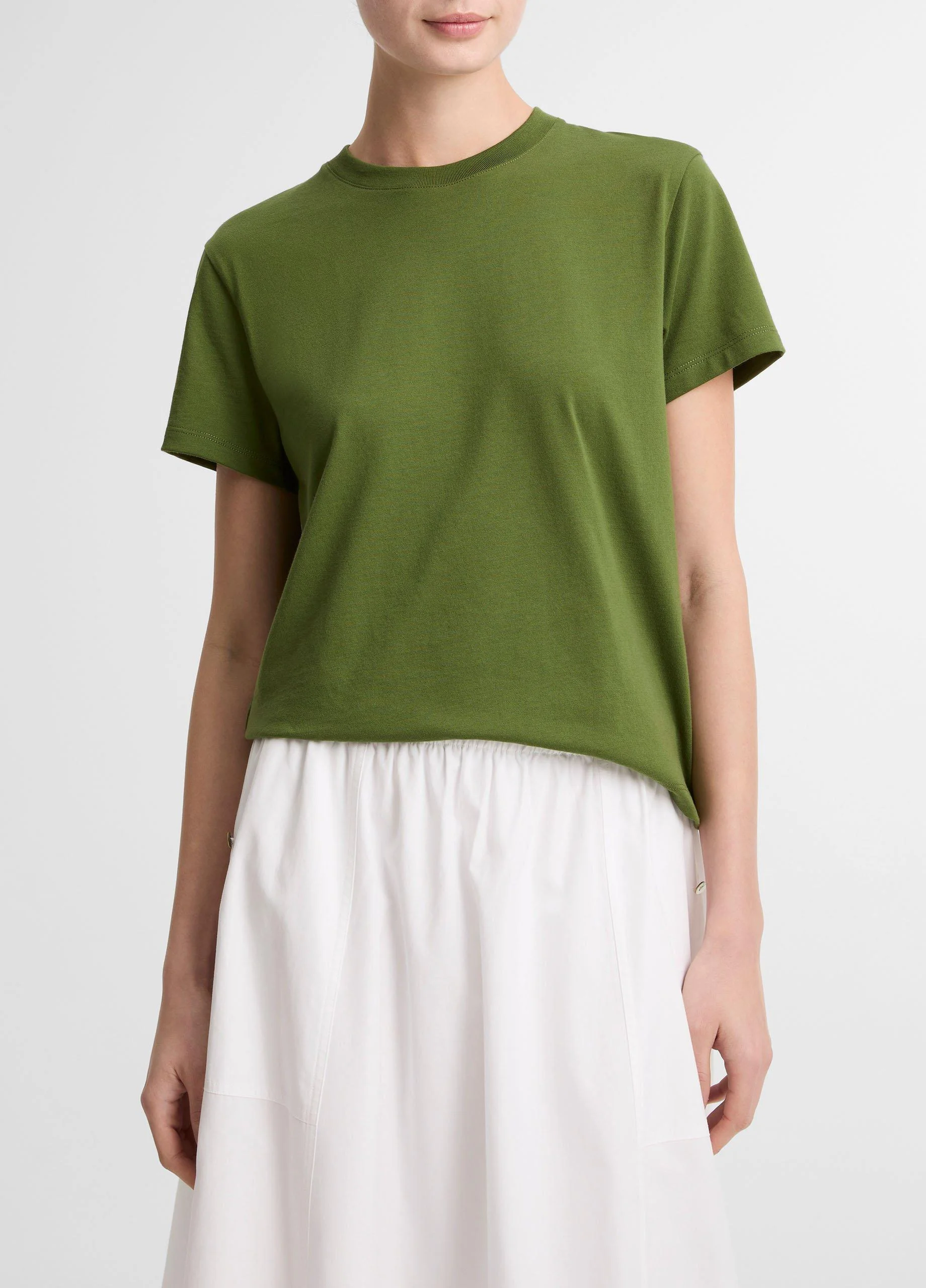 Pima Cotton Crew Neck T-Shirt - 1