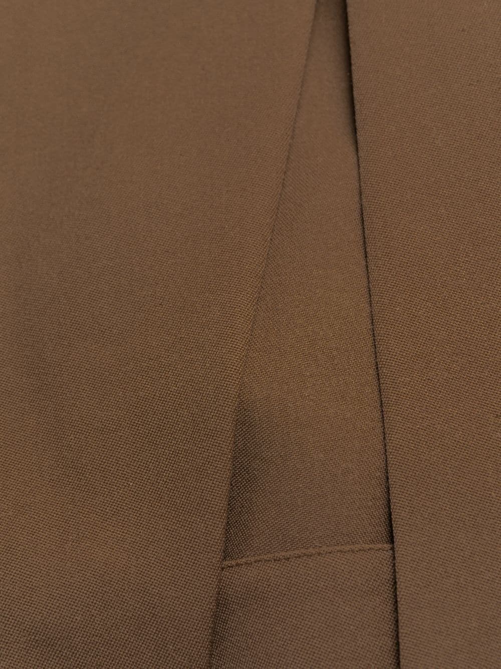 slit-detail wool tapered trousers - 6