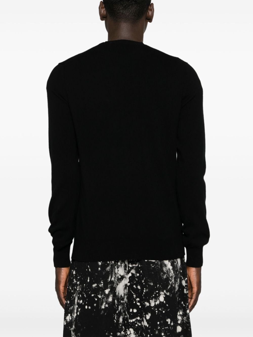 heart-patch wool jumper - 5