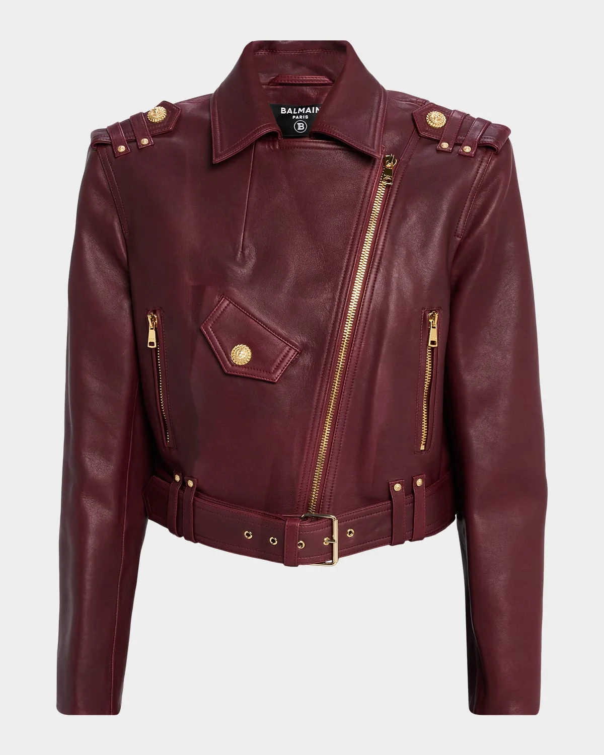 Leather Biker Jacket - 1