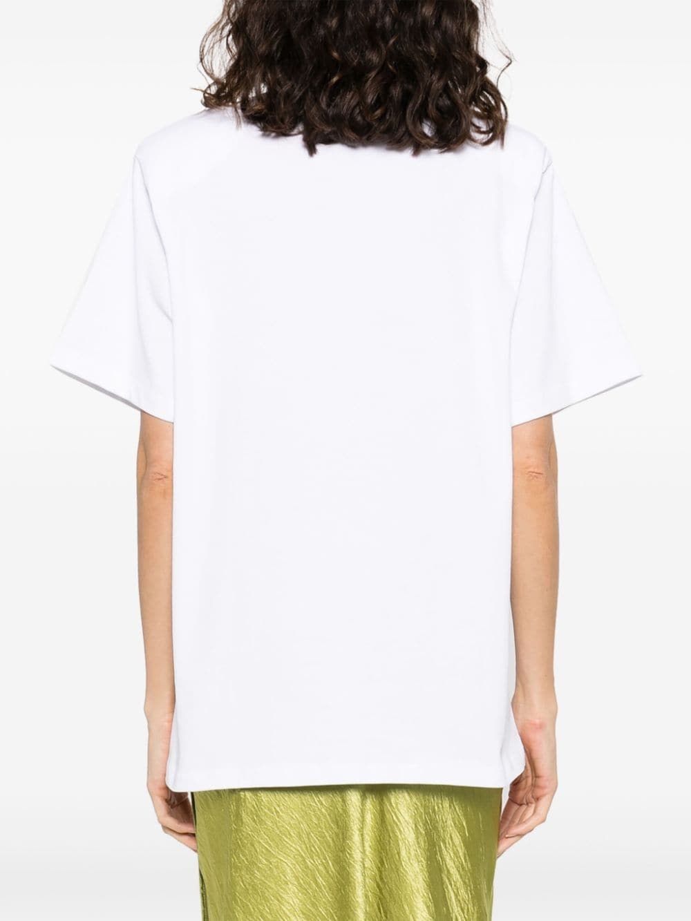 logo-embroidered organic cotton T-shirt - 4
