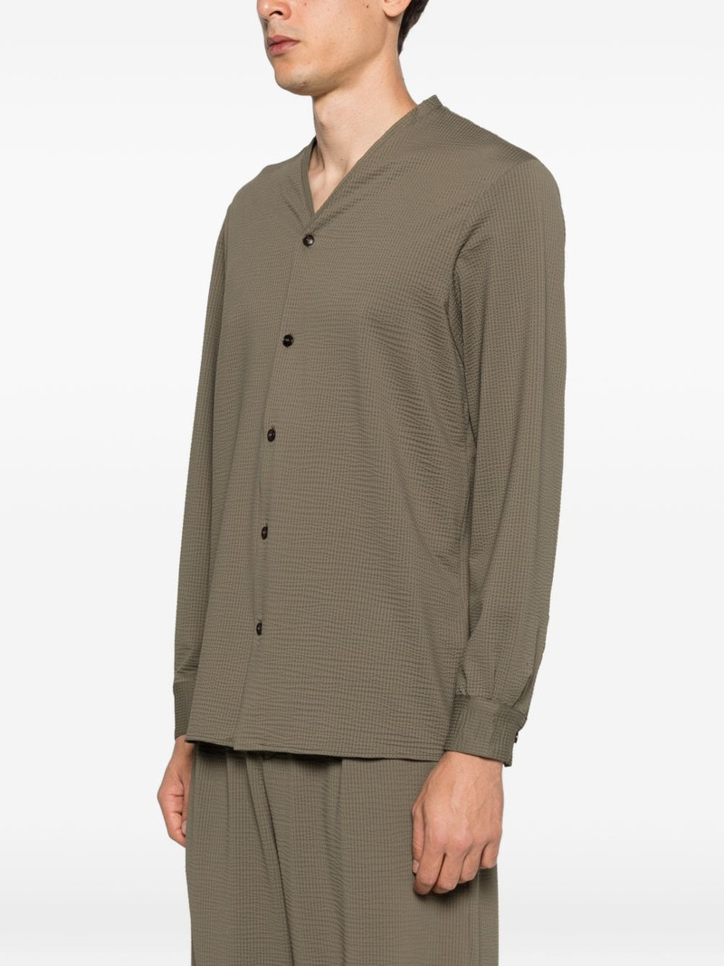 button-up V-neck shirt 3