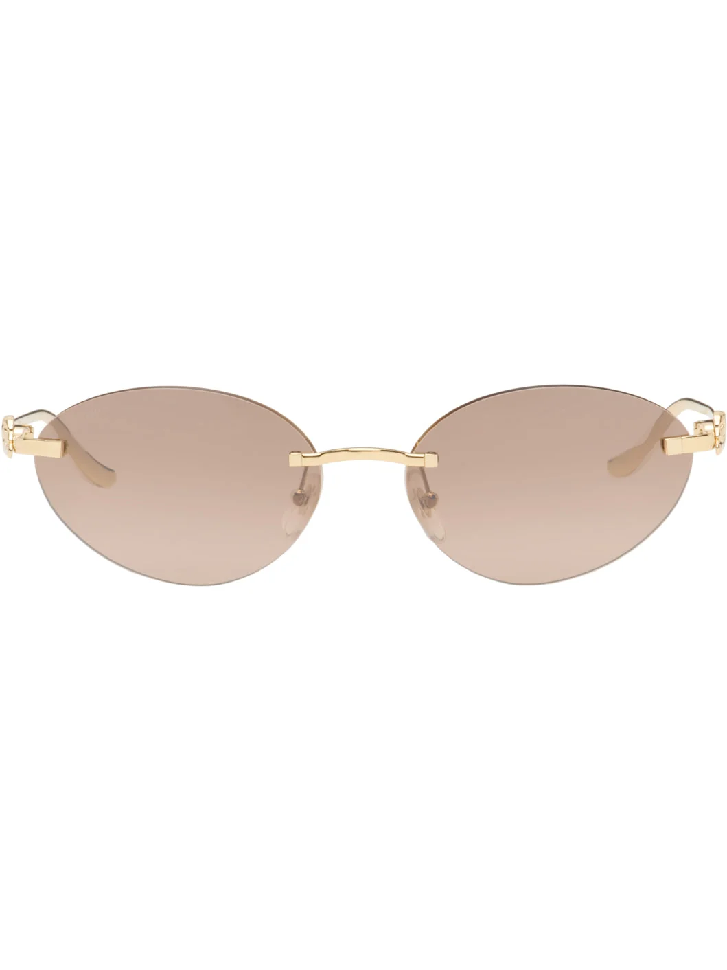 Gold 'Panthère de Cartier' Sunglasses - 1