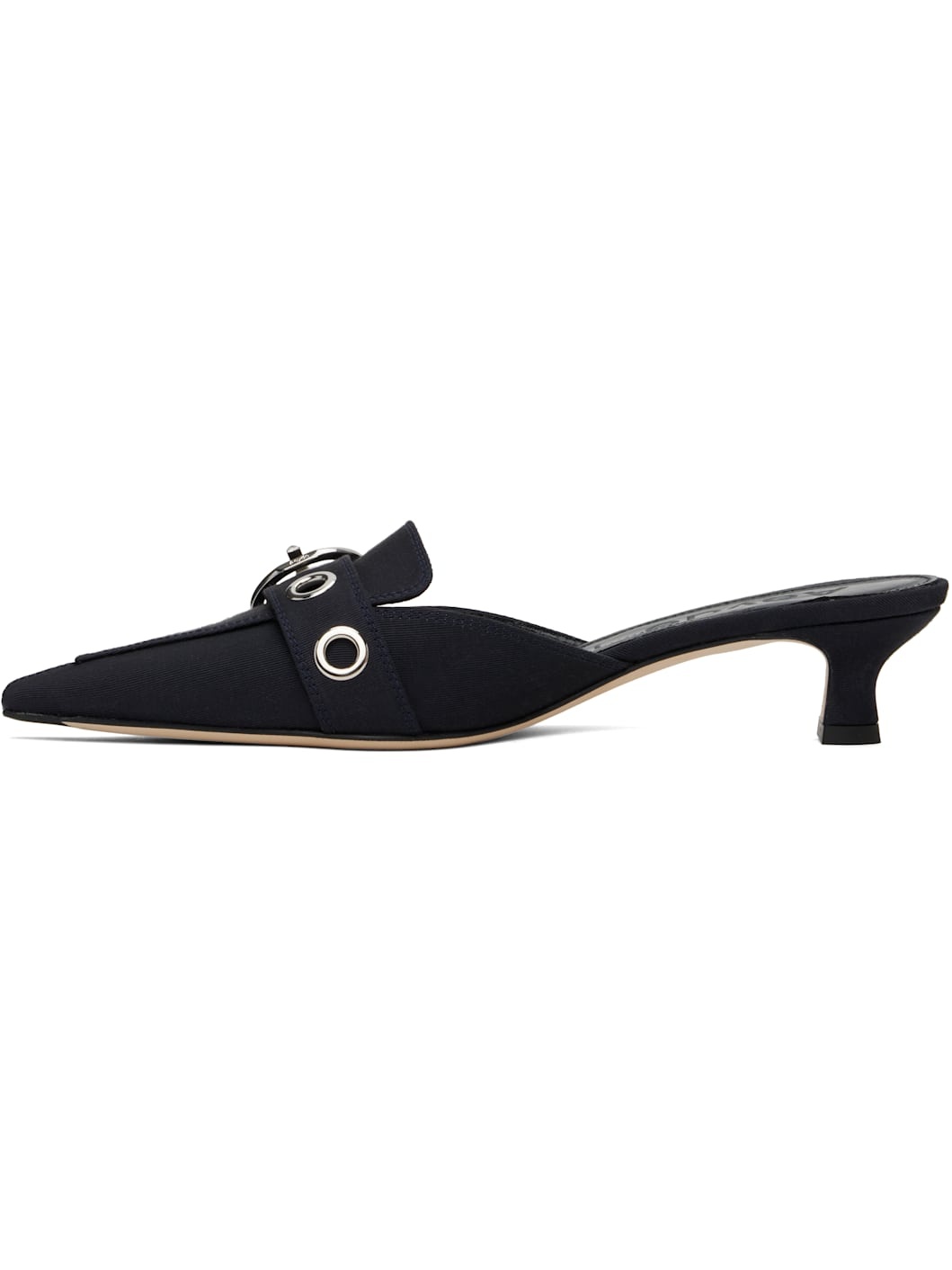 Navy Daniella Grosgrain Heels - 3