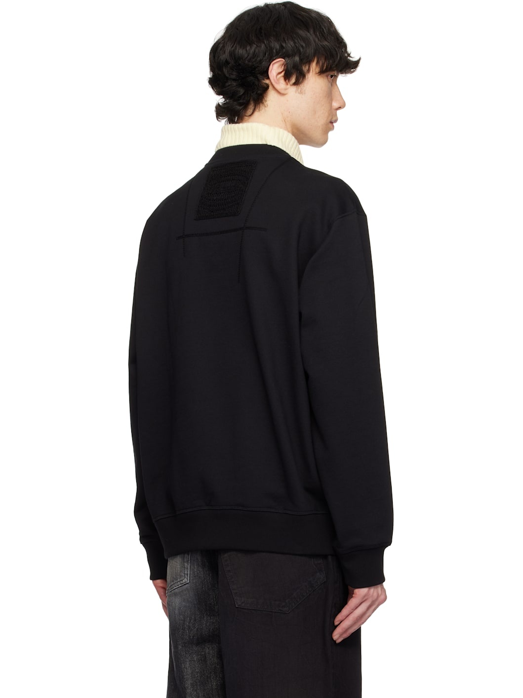 Black Embroidered Logo Sweatshirt - 3