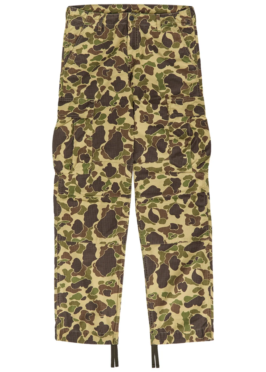 Carhartt Wip Duck Camouflage Straight-leg Cargo Trousers - 1