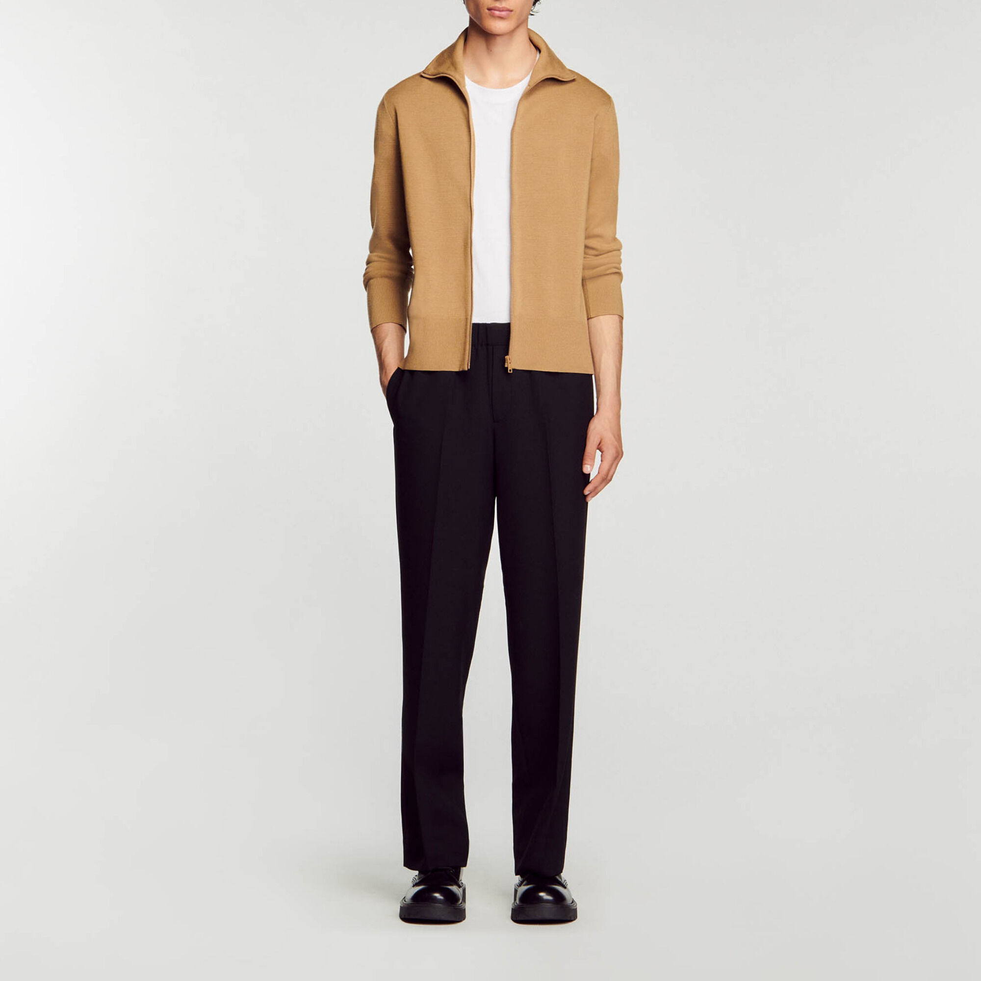 ZIP-UP WOOL CARDIGAN - 2