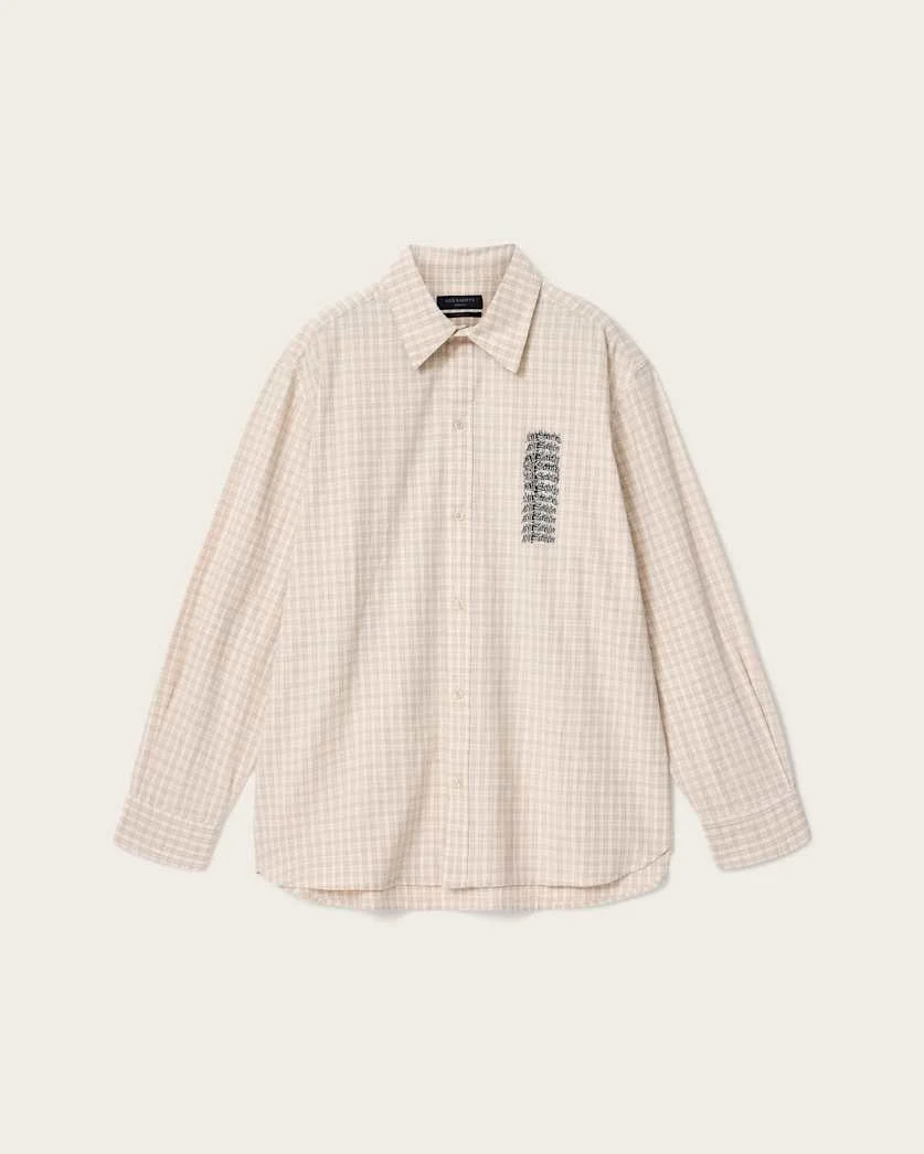 REPEATER LONG SLEEVE OVERSIZED CHECK SHIRT - 1