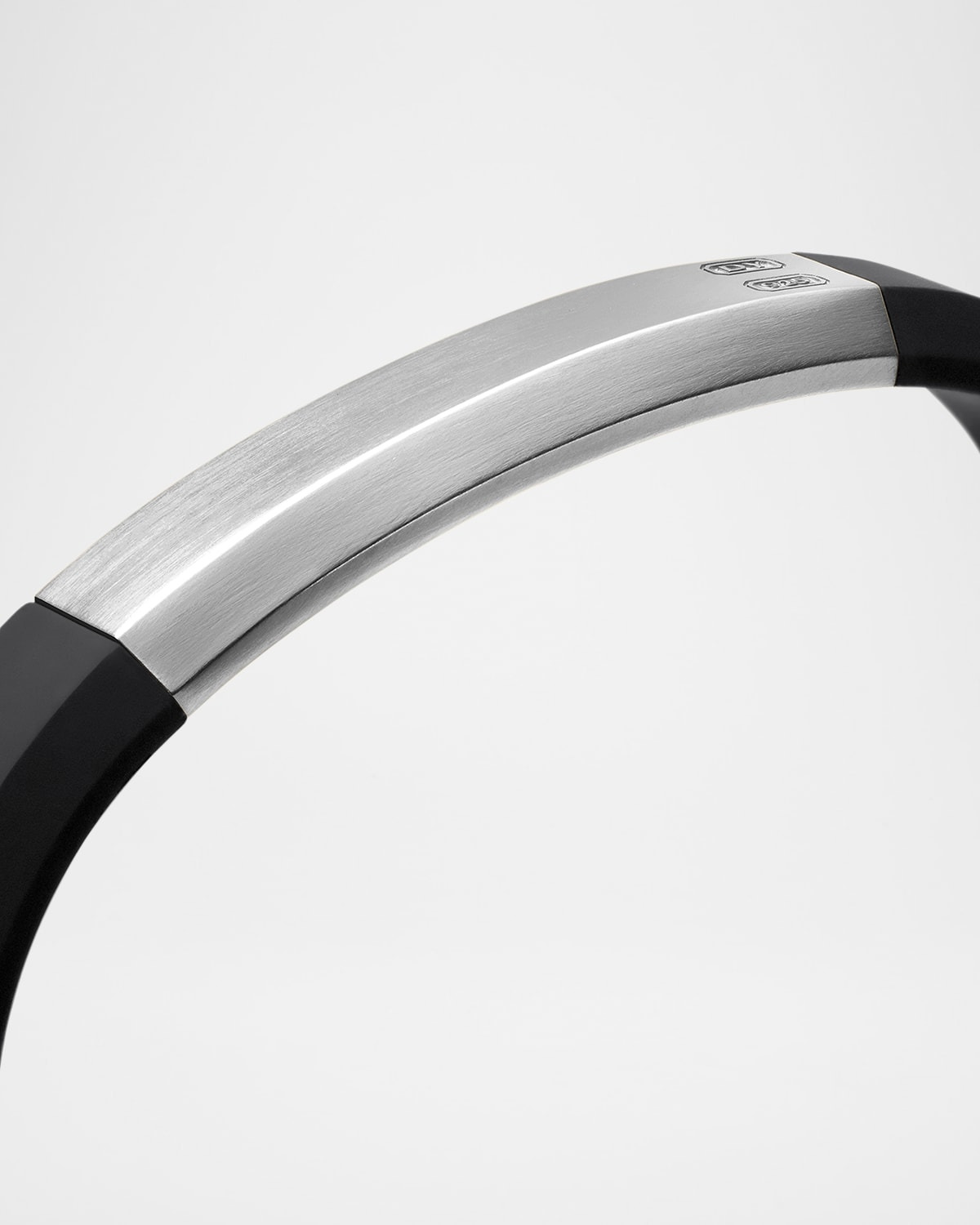 10mm Men's Streamline ID Rubber Bracelet - 5