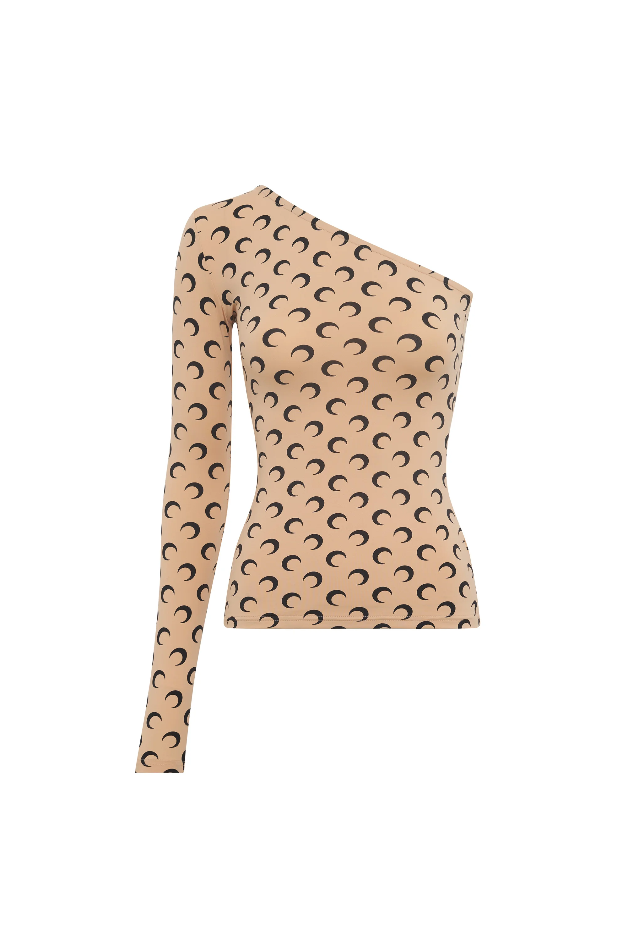 Recycled Moon Jersey Second Skin Asymmetric Top - 1